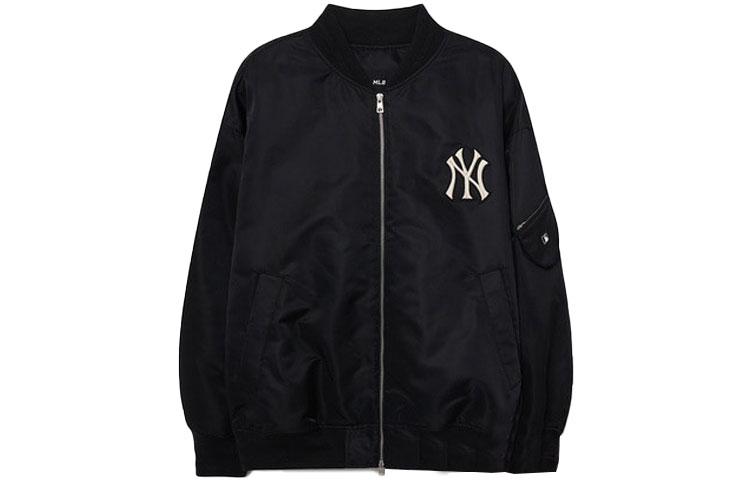 MLB New York Yankees Embroidered Zip-Up Jacket Unisex Black 3AJPB0331-50BKS