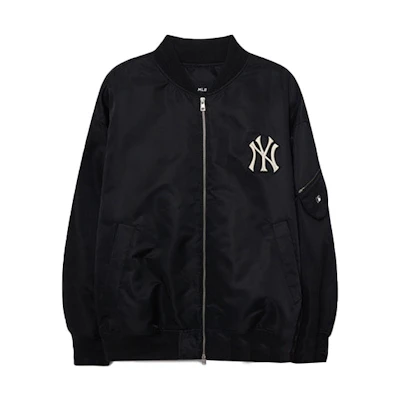 MLB New York Yankees Embroidered Zip-Up Jacket Unisex Black 3AJPB0331-50BKS