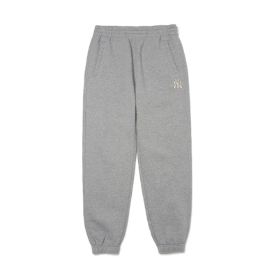 MLB New York Yankees Fleece Cotton Sweatpants Unisex Winter Grey. 3ATPB0116-50MGS