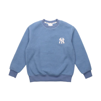 MLB New York Yankees Fleece Crewneck Sweatshirt Unisex Sky Blue 31MTF1061-50S