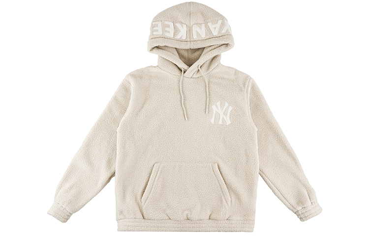MLB New York Yankees Fleece Hoodie Unisex Beige 31HDF1061-50B