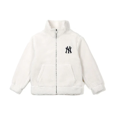 MLB New York Yankees Fleece Jacket Unisex Ivory White 31JPF3061-50I