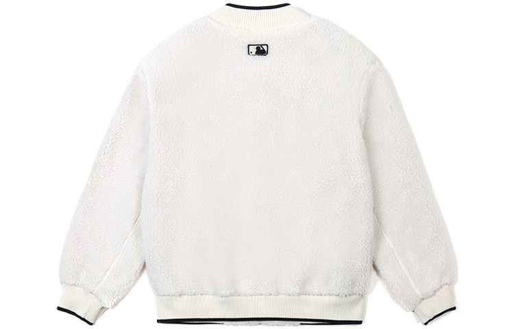 MLB New York Yankees Fleece Jacket Unisex Ivory White 31JPF1061-50I 圖 3