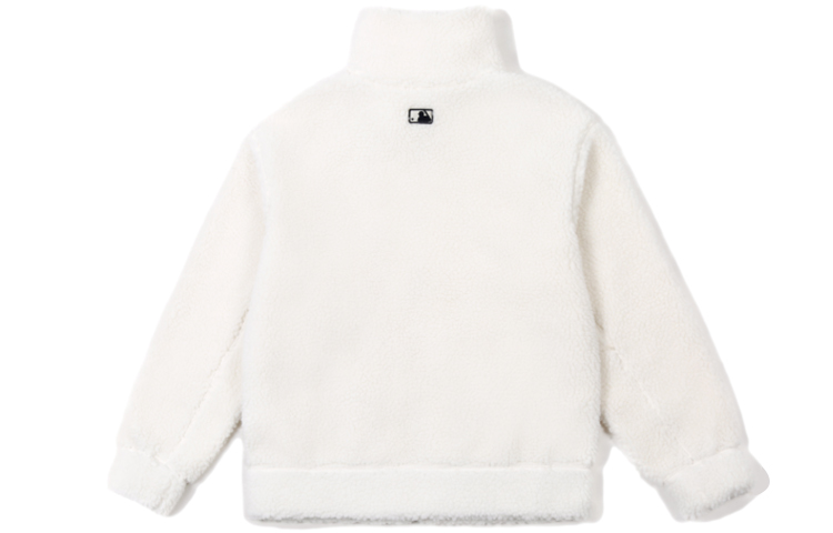 Lookbook MLB 紐約洋基隊男女通用象牙白羊毛外套 31JPF3061-50I
