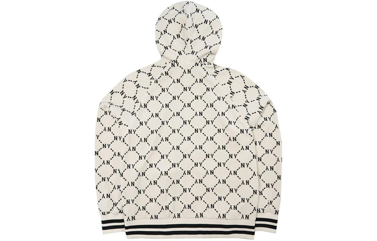 MLB New York Yankees Full-Print Zip Hoodie Jacket Cream Unisex. 3ATRM0224-50CRS 圖 3