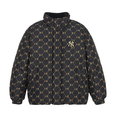 MLB New York Yankees Full Print Puffer Jacket Unisex Black 3ADJM1046-50BKS
