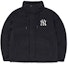 Order MLB New York Yankees FW22 Black Hooded Down Jacket Short Winter Coat 3ADJB1126-50BKS