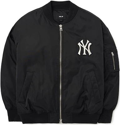 MLB紐約洋基FW22黑色標誌印花羅紋領拉鍊外套 男女通用 3AJPB0124-50BKS Order MLB紐約洋基FW22黑色標誌印花羅紋領拉鍊外套 男女通用 3AJPB0124-50BKS