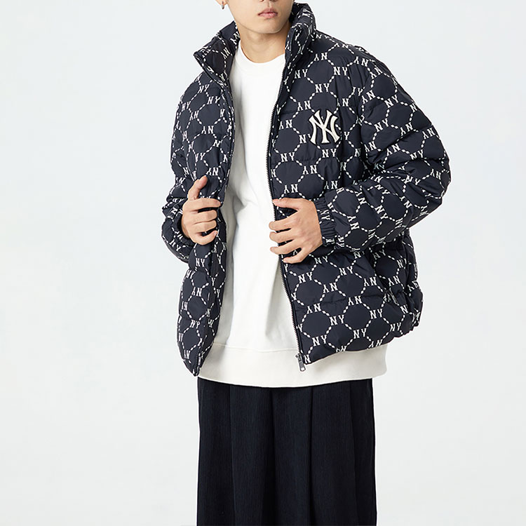 Details for MLB 纽约洋基队 FW22 菱格短款羽绒夹克 黑色 男女同款 3ADJM0826-50BKS
