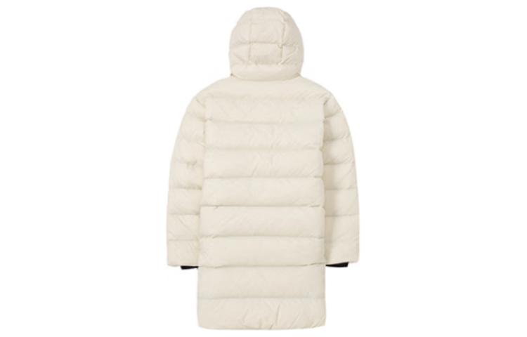 Lookbook MLB 紐約洋基隊 FW22 標誌長版羽絨外套 男女款 白色 3ADJB0326-50CRS