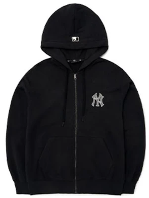 MLB New York Yankees FW22 Logo Print Hoodie Zip-Up Black Unisex Fleece 3ATRB0426-50BKS Order MLB New York Yankees FW22 Logo Print Hoodie Zip-Up Black Unisex Fleece 3ATRB0426-50BKS