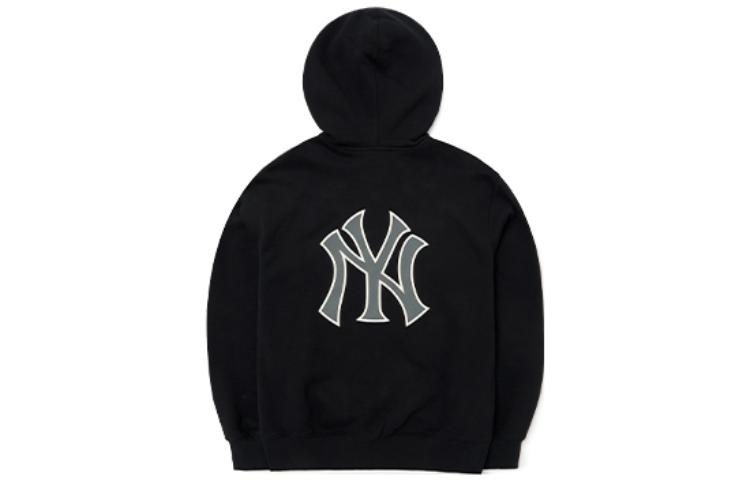 MLB New York Yankees FW22 Logo Print Hoodie Zip-Up Black Unisex Fleece 3ATRB0426-50BKS 圖 3