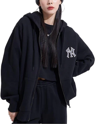 MLB New York Yankees FW22 Logo Print Hoodie Zip-Up Black Unisex Fleece 3ATRB0426-50BKS Shop MLB New York Yankees FW22 Logo Print Hoodie Zip-Up Black Unisex Fleece 3ATRB0426-50BKS