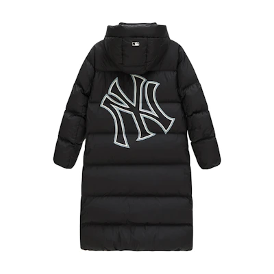 MLB New York Yankees FW23 Glossy Logo Puffer Jacket Unisex - Black 3ADJB1136-50BKS