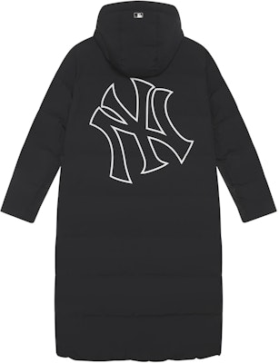 MLB New York Yankees FW24 Black Long Down Jacket with Reflective Logo Unisex. 3ADJB1646-50BKS Buy MLB New York Yankees FW24 Black Long Down Jacket with Reflective Logo Unisex. 3ADJB1646-50BKS