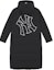 Buy MLB New York Yankees FW24 Black Long Down Jacket with Reflective Logo Unisex. 3ADJB1646-50BKS