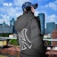 Purchase MLB New York Yankees FW24 Black Long Down Jacket with Reflective Logo Unisex. 3ADJB1646-50BKS