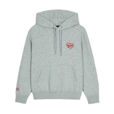 MLB New York Yankees FW24 Fashion Solid Hoodie Unisex - Heather Grey 3AHDH0144-50MGS