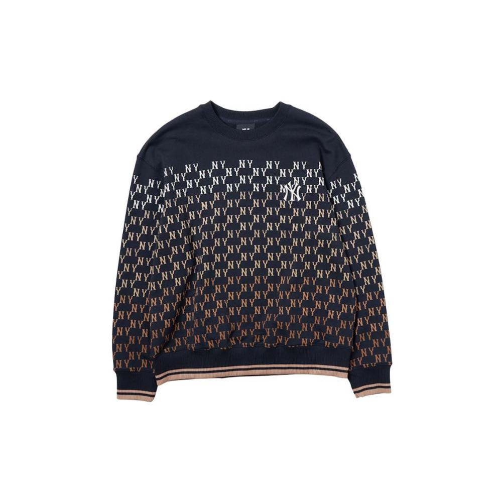 Order MLB New York Yankees Gradation Monogram Hitam Baju Sejuk Unisex 3AMTM0744-50BKS