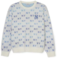 MLB New York Yankees Gradient Letter Cream White Pullover Sweatshirt Unisex 3AKPM0144-50CRS MLB New York Yankees Gradient Letter Cream White Pullover Sweatshirt Unisex 3AKPM0144-50CRS