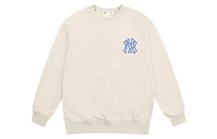 MLB New York Yankees Graffiti Crewneck Sweatshirt Beige Unisex American Style 31MT54061-50I 圖 3