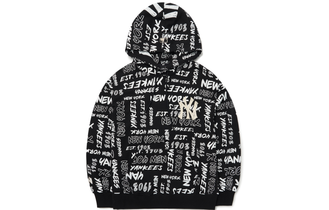 MLB New York Yankees Graffiti Hoodie Unisex Black - Fall Edition 3AHDZ0124-50BKS