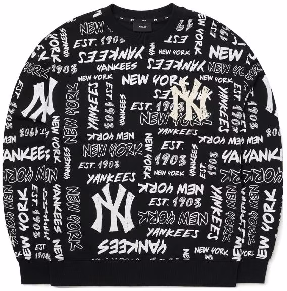 mlb-new-york-yankees-graffiti-logo-pullover-sweatshirt-black-unisex-autumn-3-amtz-0124-50-bks