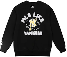 MLB New York Yankees Graffiti Logo Retro Pullover Sweatshirt Unisex Black 31MT02041-50L MLB New York Yankees Graffiti Logo Retro Pullover Sweatshirt Unisex Black 31MT02041-50L