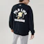 Shop MLB New York Yankees Graffiti Logo Retro Pullover Sweatshirt Unisex Black 31MT02041-50L