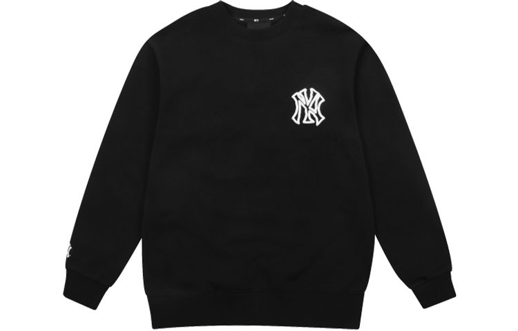 MLB New York Yankees Graffiti Logo Varsity Long Sleeve Sweatshirt Black Unisex 31MT06111-50L 圖 3
