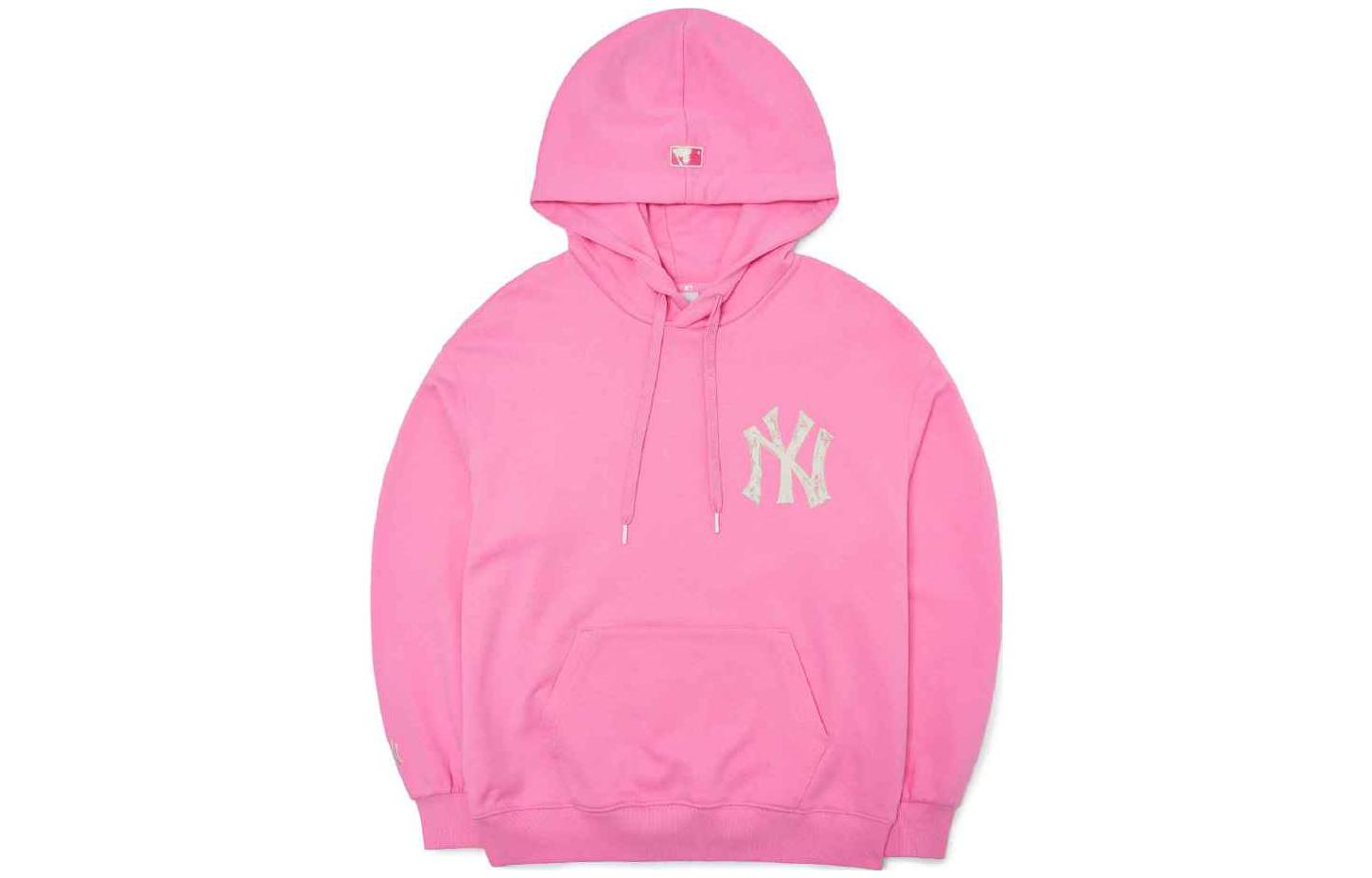 MLB New York Yankees Graffiti Overfit Hoodie Pink Unisex 3AHDZ0226-50PKD