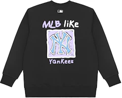 MLB New York Yankees Graffiti Print Crewneck Sweatshirt Black Unisex 3AMTL0414-50BKS MLB New York Yankees Graffiti Print Crewneck Sweatshirt Black Unisex 3AMTL0414-50BKS
