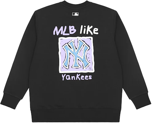MLB紐約洋基塗鴉印花黑色男女款圓領長袖T恤 3AMTL0414-50BKS Buy MLB紐約洋基塗鴉印花黑色男女款圓領長袖T恤 3AMTL0414-50BKS