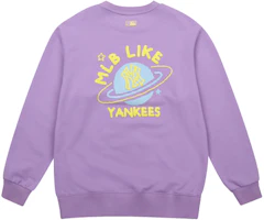 MLB New York Yankees Graffiti Satellite Purple Long Sleeve Sweater Unisex 31MT01041-50V MLB New York Yankees Graffiti Satellite Purple Long Sleeve Sweater Unisex 31MT01041-50V