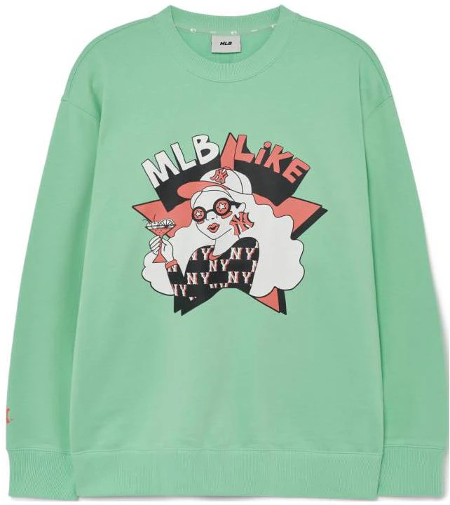 mlb-new-york-yankees-graphic-print-retro-pullover-sweatshirt-unisex-light-green-3-amtl-0231-50-gnl