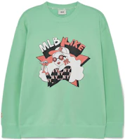 MLB New York Yankees Graphic Print Retro Pullover Sweatshirt Unisex Light Green 3AMTL0231-50GNL MLB New York Yankees Graphic Print Retro Pullover Sweatshirt Unisex Light Green 3AMTL0231-50GNL