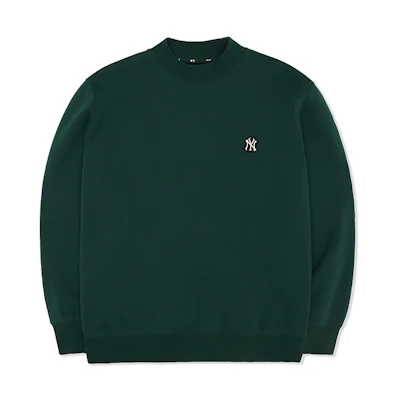 MLB New York Yankees Green Pullover Casual Oversized Long Sleeve Unisex Sweatshirt 3AMTEC126-Dark-Green