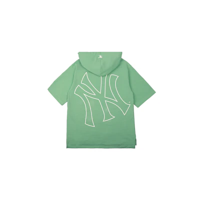 MLB New York Yankees Green Retro Letter Print Hoodie Unisex Casual Style 31HD52131-50K