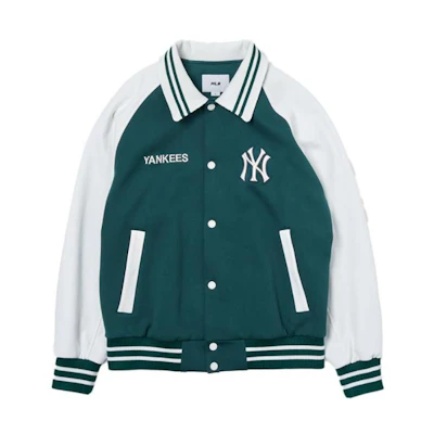 MLB New York Yankees Green Retro Varsity Jacket Unisex 3AJPV0444-50GND