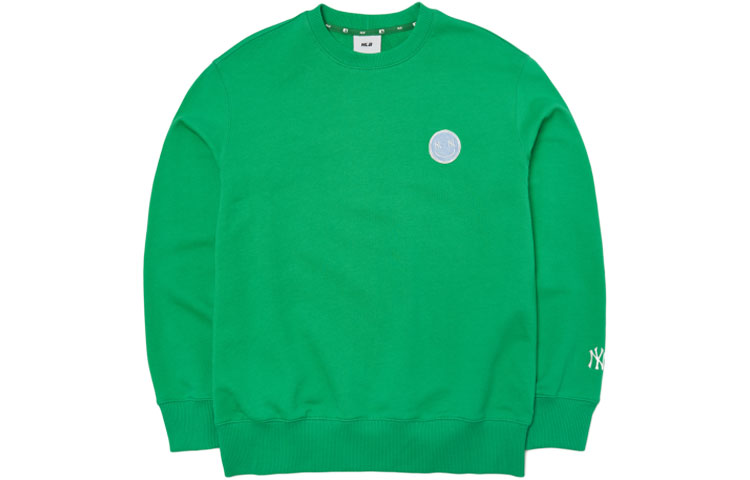 MLB New York Yankees Green Smile Letter Embroidered Sweatshirt Unisex 3AMT00321-50GNL