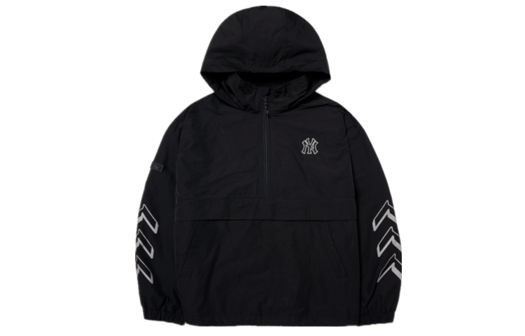 MLB New York Yankees Half-Zip Jacket Unisex Black 3AWJ14014-50BKS 圖 2