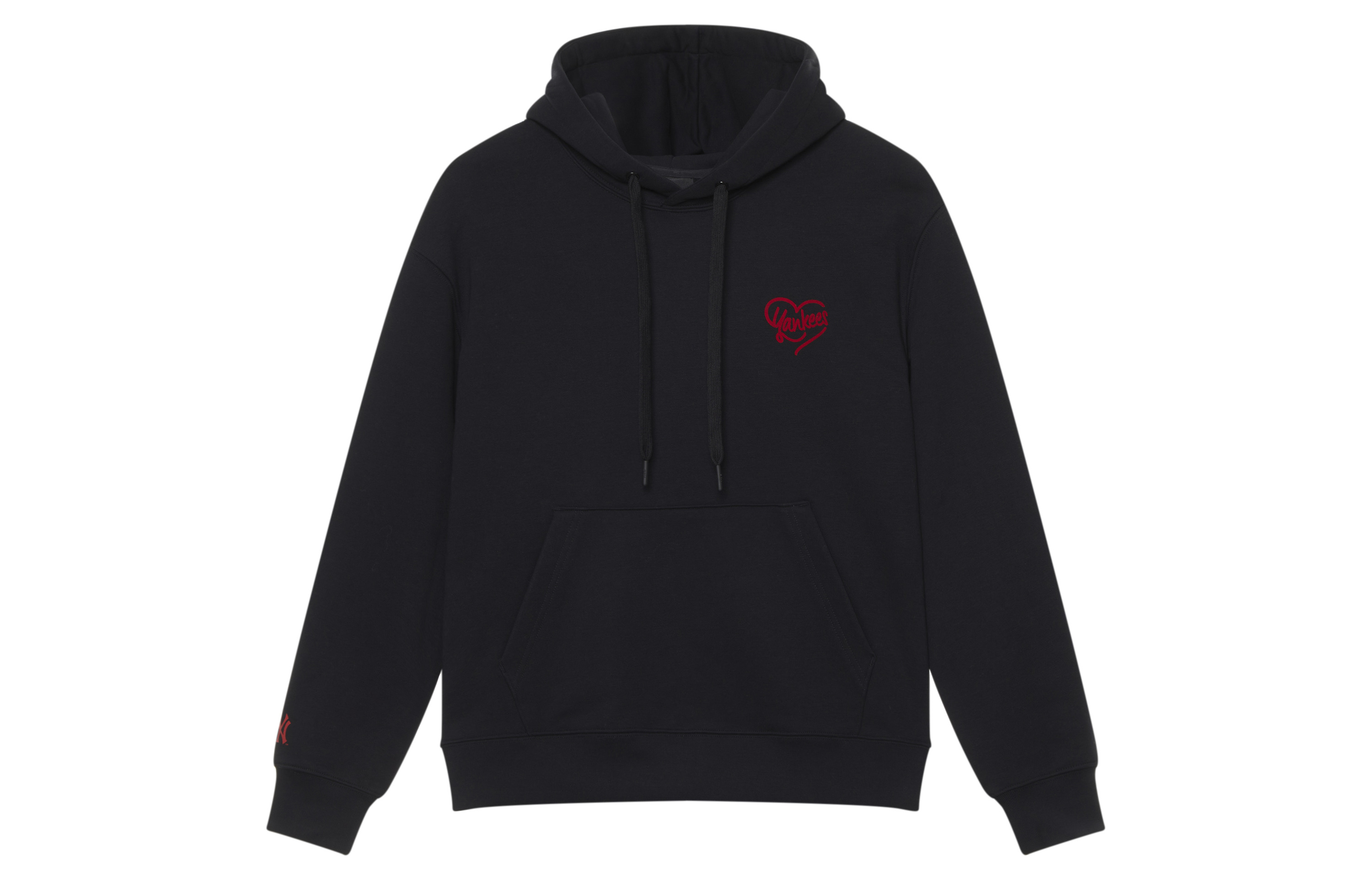 MLB New York Yankees Heart Black Retro Drawstring Hoodie Unisex Casual Sportswear 3AHDH0144-50BKS