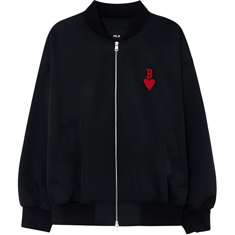 MLB New York Yankees Heart Print Black Jacket Unisex 3AJPH0131-43BKS