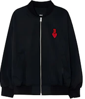 MLB New York Yankees Heart Print Black Jacket Unisex 3AJPH0131-43BKS MLB New York Yankees Heart Print Black Jacket Unisex 3AJPH0131-43BKS