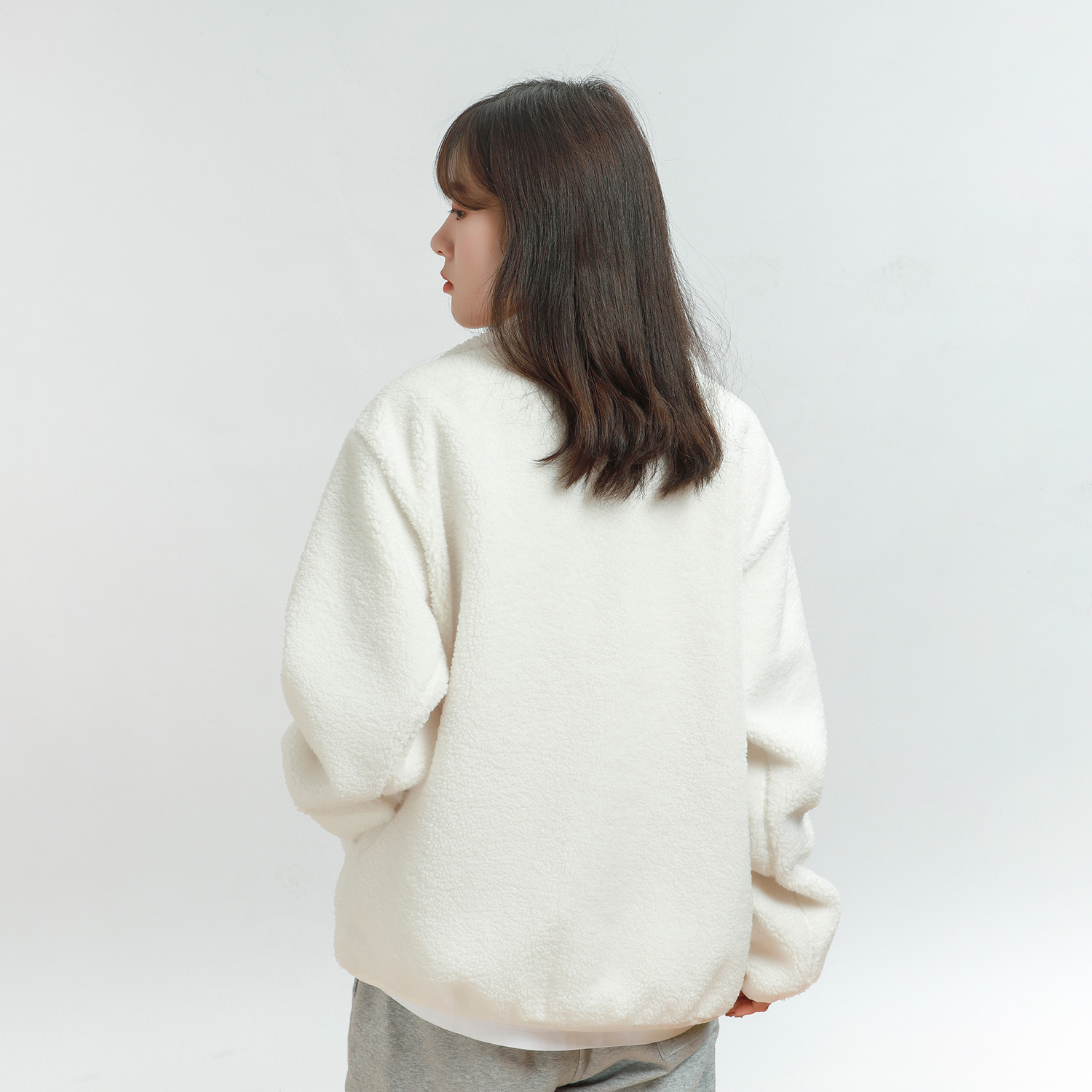 Cheap MLB New York Yankees Jaket Fleece Sherpa Gading Unisex dengan Sulaman Logo. 3AJPF2916-50IVS