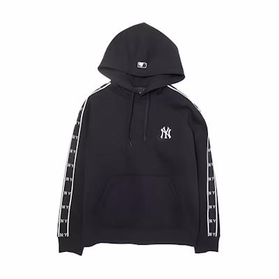 MLB New York Yankees Jacquard Letter Hoodie Unisex Black Casual Pullover 3AHDM0446-50BKS