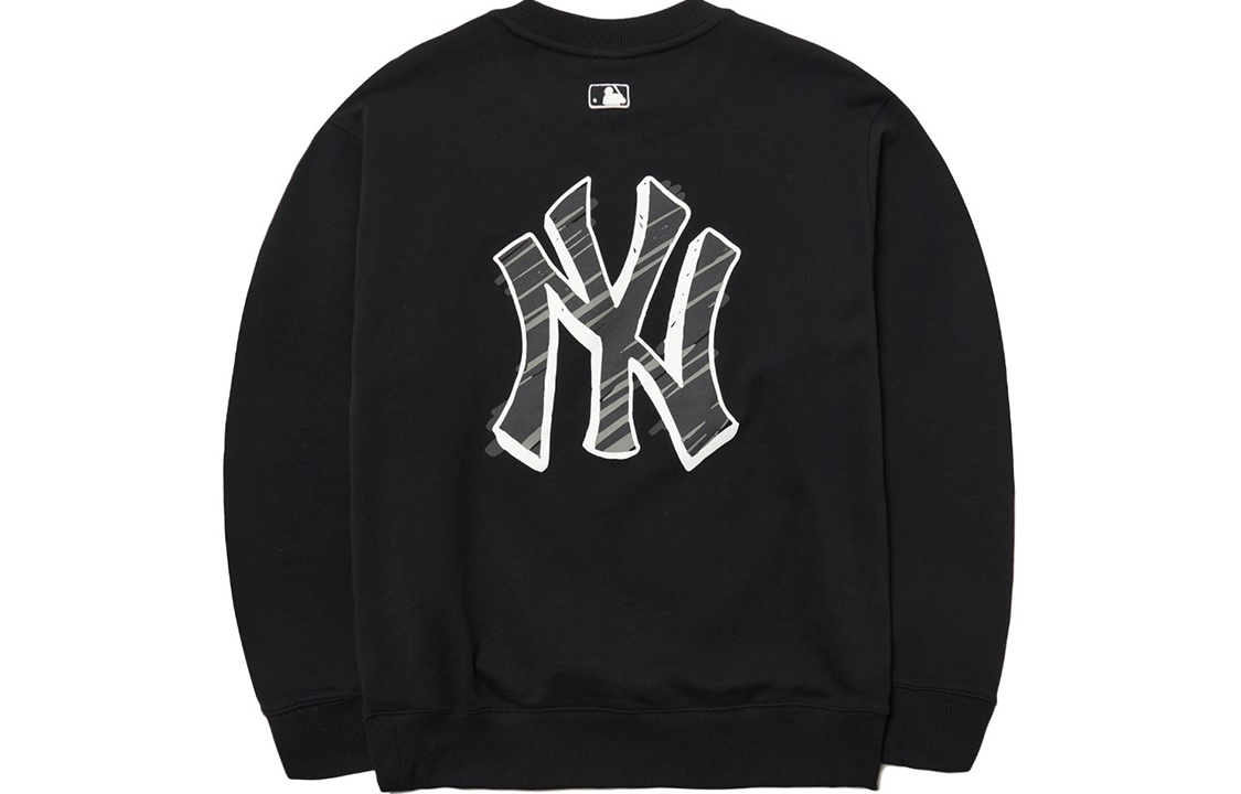 MLB New York Yankees Large Logo Black Long Sleeve Unisex Sweatshirt 3AMTB0121-50BKS