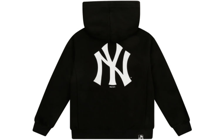 MLB New York Yankees Large Logo Zipper Hoodie Jacket Unisex - Black 31TR03111-50L