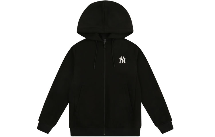 MLB New York Yankees Large Logo Zipper Hoodie Jacket Unisex - Black 31TR03111-50L 圖 3