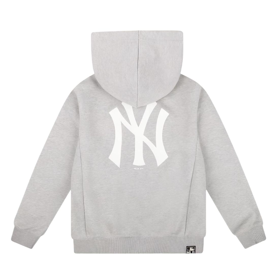 MLB New York Yankees Letter Hoodie Jacket Unisex Grey 31TR03111-50M